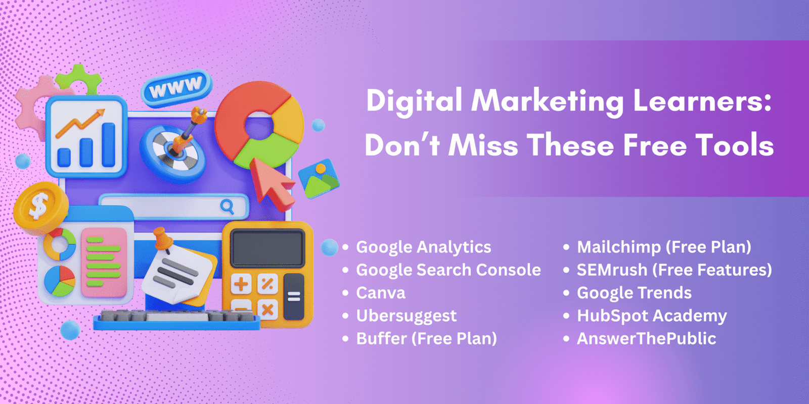Free digital marketing tools