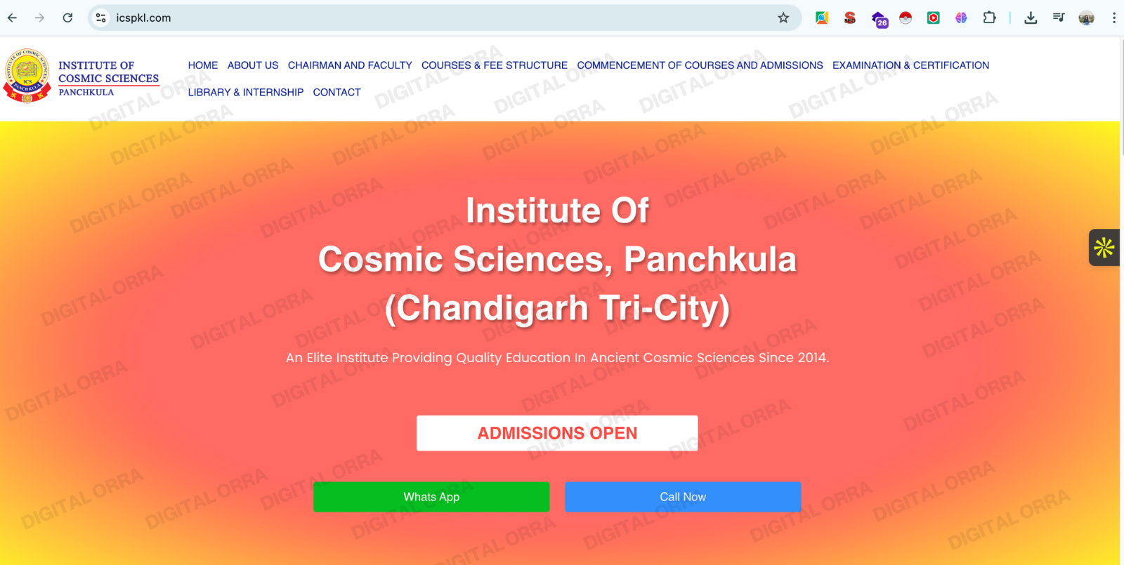 Institute of Cosmic Sciences